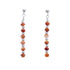 Genuine Sterling Silver Oyster Shell Bead Post Dangle Earrings JX125548